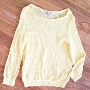 F21 Soft Yellow Sweater